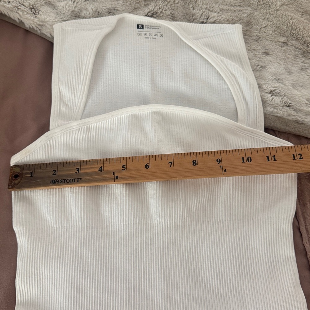 White Ribbed bodysuit - Picture 3 of 5